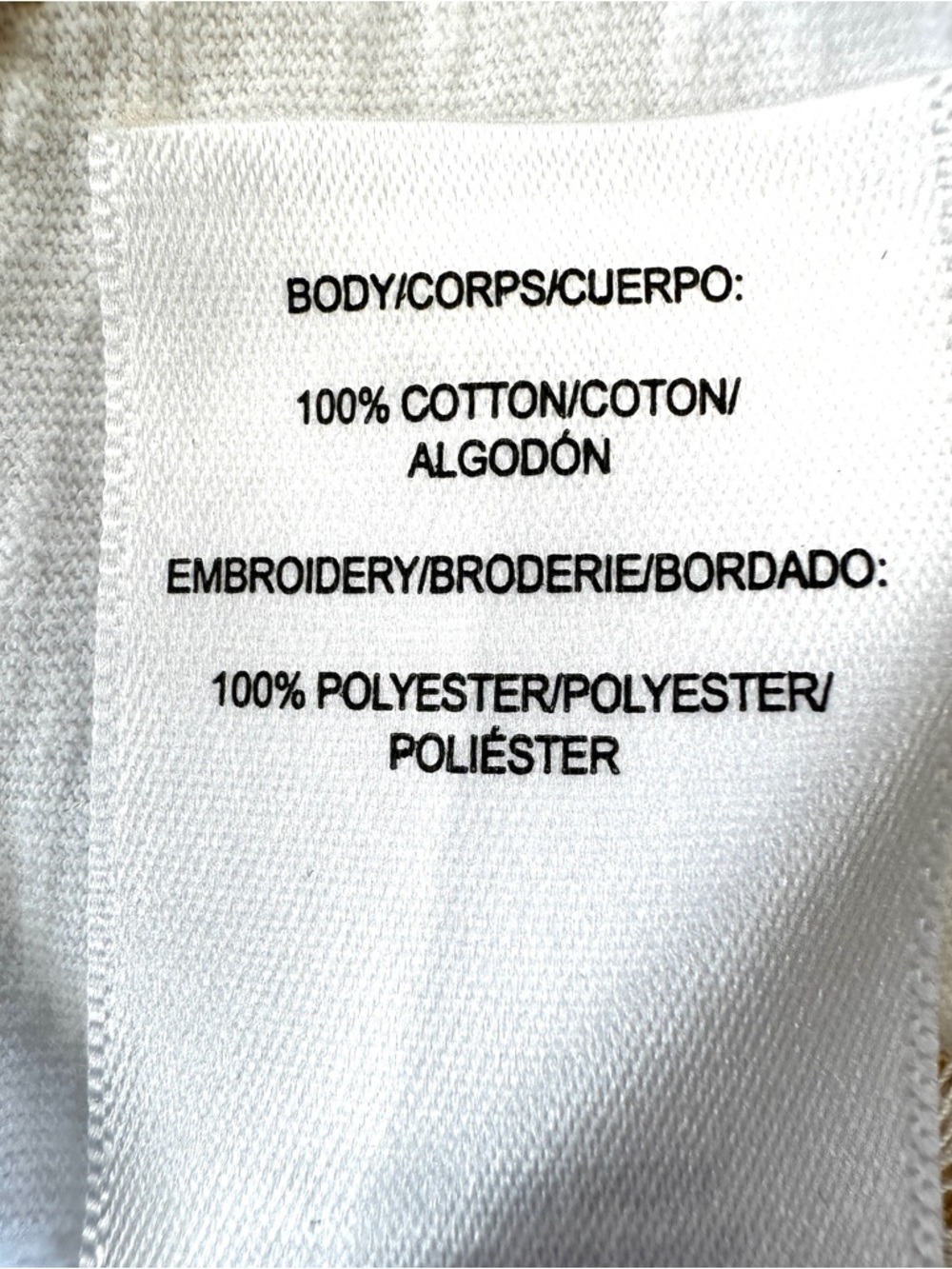 Lucky Brand White Tee with  Daisy Embroidery Accents, Cotton - Picture 7 of 8